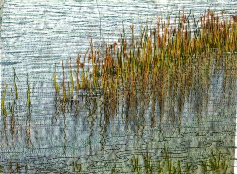 19 Reeds in Dovey River - Textile 19 Reeds in Dovey River - Textile