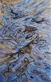 Reflections on the River Cole, Jean Willis, Mixed Media